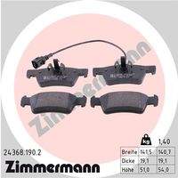 ZIMMERMANN 243681902 Bremsbelagsatz, Scheibenbremse