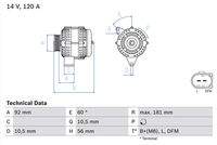 BOSCH 0986042550 Generator