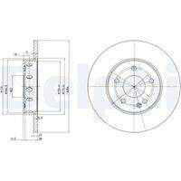 DELPHI BG2769 Bremsscheibe