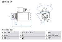 BOSCH 0986021820 Starter