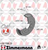 ZIMMERMANN 430178820 Bremstrommel