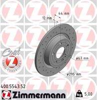 ZIMMERMANN 400554352 Bremsscheibe