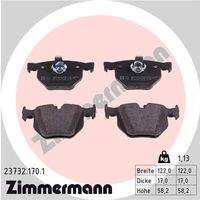 ZIMMERMANN 237321701 Bremsbelagsatz, Scheibenbremse
