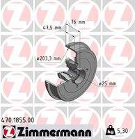 ZIMMERMANN 470185500 Bremstrommel