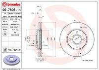 BREMBO 09780611 Bremsscheibe