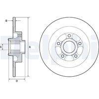 DELPHI BG9138RS Bremsscheibe