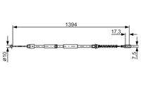 BOSCH 1987482033 Seilzug, Feststellbremse