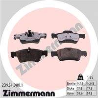 ZIMMERMANN 239249801 Bremsbelagsatz, Scheibenbremse