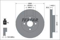 TEXTAR 92344803 Bremsscheibe