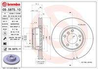 BREMBO 09587511 Bremsscheibe