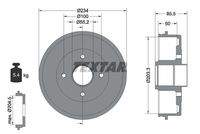 TEXTAR 94019600 Bremstrommel