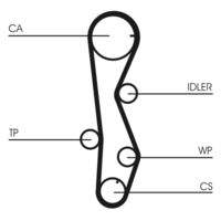CONTINENTAL CTAM CT1099WP1 Wasserpumpe + Zahnriemensatz
