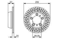 BOSCH 0986479A09 Bremsscheibe