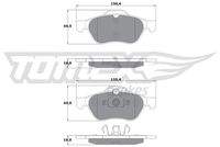 TOMEX Brakes TX1351 Bremsbelagsatz, Scheibenbremse