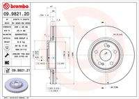 BREMBO 09982121 Bremsscheibe