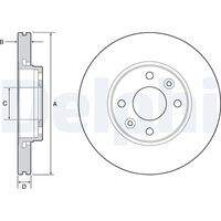 DELPHI BG4459C Bremsscheibe