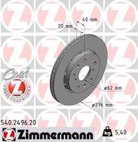 ZIMMERMANN 540249620 Bremsscheibe