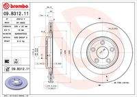BREMBO 09B31211 Bremsscheibe