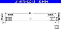 ATE 24517002013 Bremsschlauch