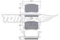 TOMEX Brakes TX1754 Bremsbelagsatz, Scheibenbremse