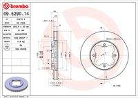BREMBO 09529014 Bremsscheibe