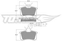 TOMEX Brakes TX10782 Bremsbelagsatz, Scheibenbremse