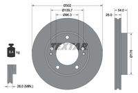 TEXTAR 92147303 Bremsscheibe