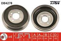 TRW DB4278 Bremstrommel