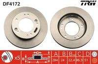 TRW DF4172 Bremsscheibe