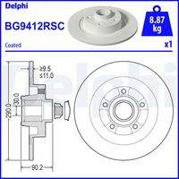 DELPHI BG9412RSC Bremsscheibe