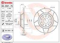 BREMBO 08C50175 Bremsscheibe