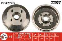 TRW DB4277B Bremstrommel