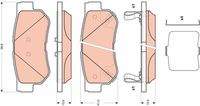 TRW GDB3432 Bremsbelagsatz, Scheibenbremse