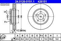 ATE 24012601511 Bremsscheibe