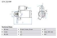 BOSCH 0986022020 Starter