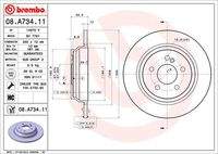 BREMBO 08A73411 Bremsscheibe