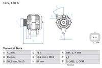 BOSCH 0986083890 Generator