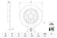 BOSCH 0986479G98 Bremsscheibe