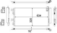 MAHLE AC312001S Kondensator, Klimaanlage