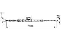 BOSCH 1987482645 Seilzug, Feststellbremse