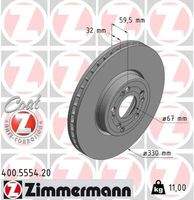 ZIMMERMANN 400555420 Bremsscheibe