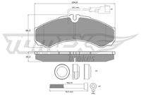 TOMEX Brakes TX11112 Bremsbelagsatz, Scheibenbremse