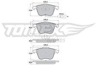 TOMEX Brakes TX1712 Bremsbelagsatz, Scheibenbremse