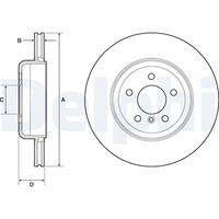 DELPHI BG9130C Bremsscheibe