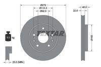 TEXTAR 92329603 Bremsscheibe