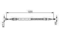 BOSCH 1987482235 Seilzug, Feststellbremse