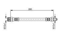 BOSCH 1987476396 Bremsschlauch