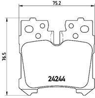 BREMBO P83076 Bremsbelagsatz, Scheibenbremse