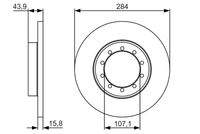 BOSCH 0986479A34 Bremsscheibe