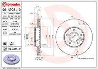 BREMBO 09A90511 Bremsscheibe